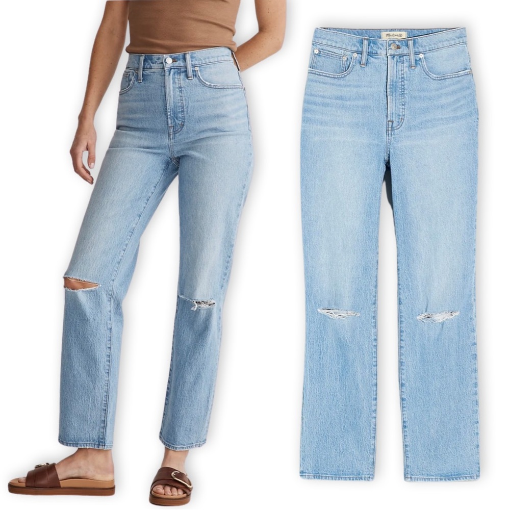 Madewell The Perfect Vintage Straight Jean in Westanna Wash NJ180 W 28” - Picture 10 of 16
